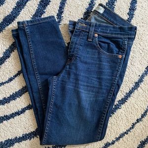 Madewell 9” High Rise Skinny Crop Jeans